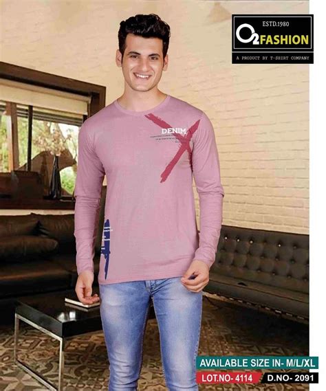 Cotton Printed Round Neck Mens Full Sleeves T Shirt At Rs 180 In Howrah