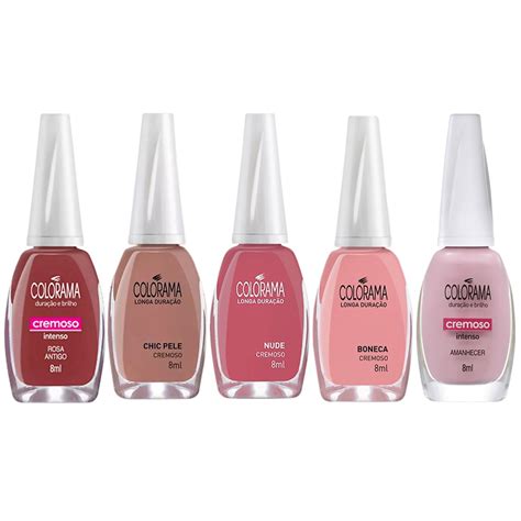 Kit Esmalte Colorama Tons De Nude Os Pedidos Shopee Brasil