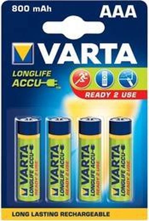 Varta Pack De Batteries Rechargeables Accus Aaa Mah V Ni Mh