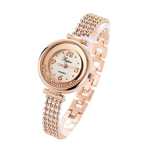 Lvpai Women Watches Luxury Crystal Bracelet Gemstone Wristwatch Dress