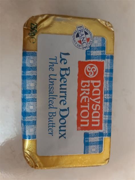 Paysan Breton Unsalted Butter Food Drinks Packaged Instant Food