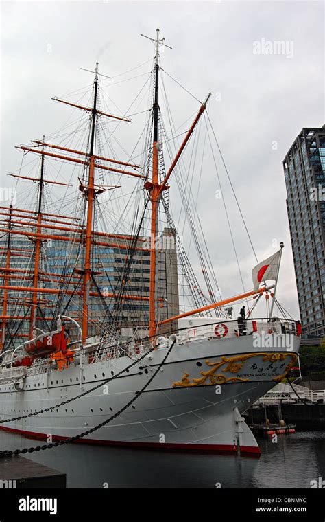 Nippon Maru Sailing Ship Yokohama Maritime Museum Japan Stock Photo