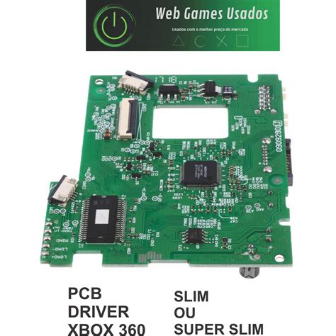 Placa Pcb Do Driver Xbox Slim E Super Slim Original Shopee