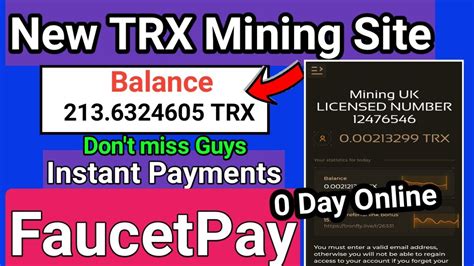 Earn Free TRX Best Tron Earning Website Free Tron Mining Site