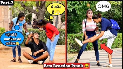 Best Reaction Prank On Girls 😂 Funny Prank 2022 Part 7 Jaipur Entertainment Youtube