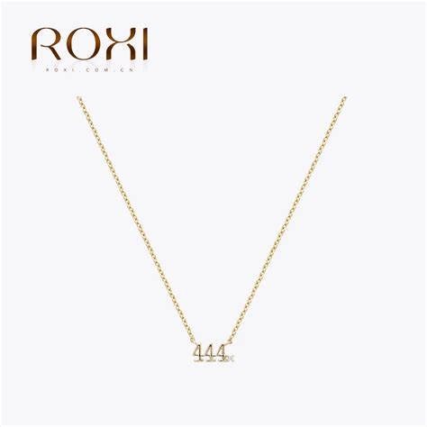 ROXI 925 Sterling Silver Angel Number Pendant Necklace Microinlaid CZ