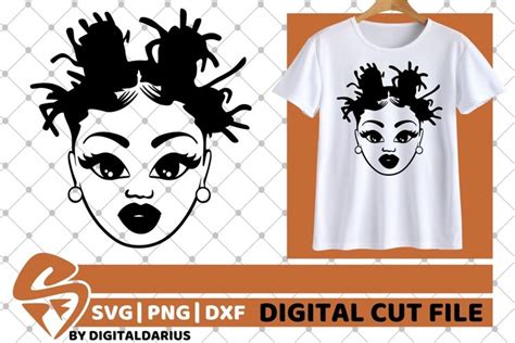 Black Woman In Dreadlocks Svg Melanin Svg Afro Locks Hair