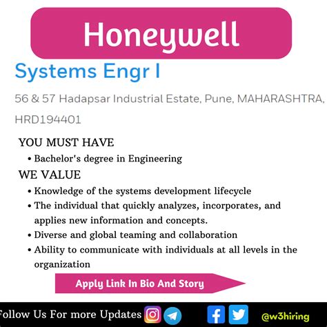 Honeywell Bulk Hiring Recruitment 2023 For System Engineer Bachelor