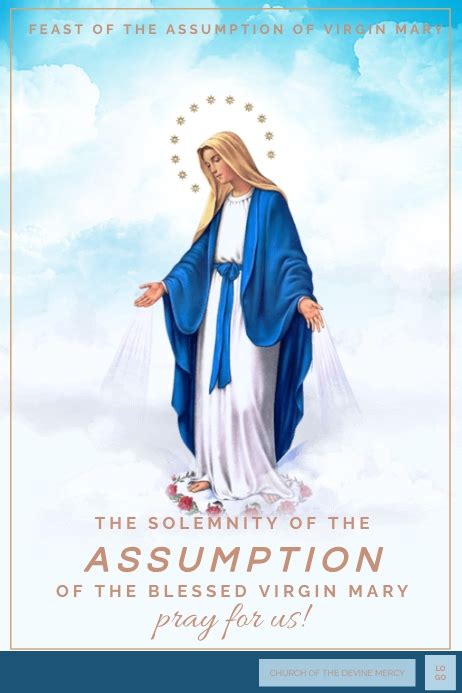 Assumption Of Virgin Mary Template Postermywall