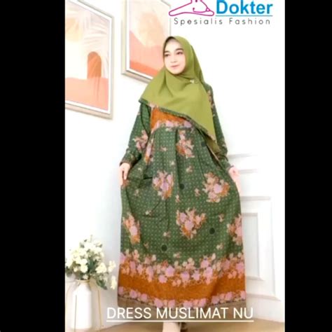 Gamis Dress Muslimat Nu Terbaru Seragam Pengajian Pengaosan