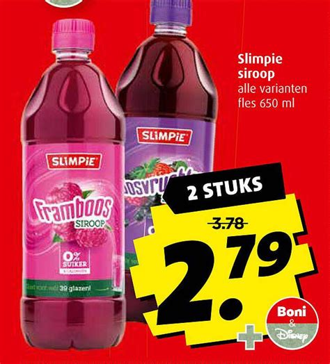 Slimpie Siroop Aanbieding Bij Boni