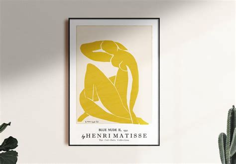 Trendy Wall Deco Blue Nude Henri Matisse Abstract Woman Figure High Quality File Museum