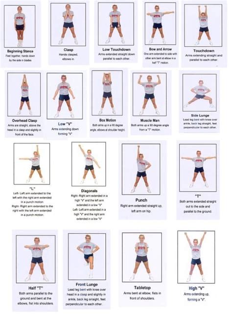 Printable Cheer Motions