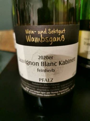 Wambsganß Sauvignon Blanc Kabinett Feinherb Vivino US