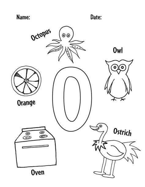 Letter O Worksheets Preschool Worksheets New Vocabulary Words Color Songs Preschool Letters