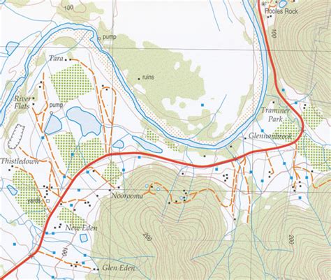 Broken Back 1 25000 Nsw Topographic Map Maps Books And Travel Guides