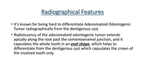 Adenomatoid Odontogenic Tumor Ppt