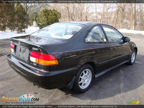 1997 Honda Civic Hx Coupe Black Pearl Metallic Black Photo 8