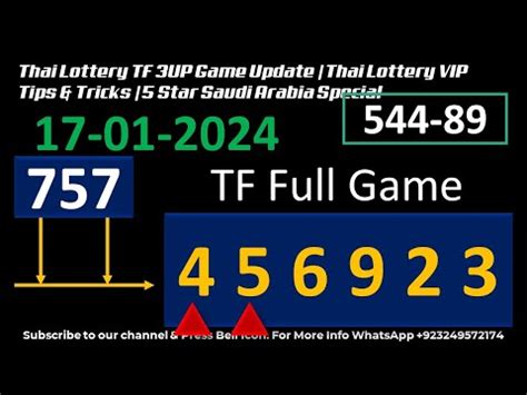 Thai Lottery Tf Up Game Update Lottery Vip Tips Tricks Star