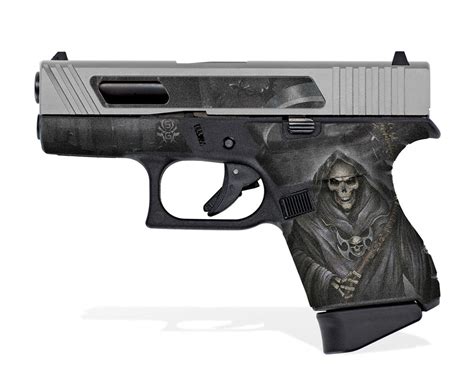 Glock 43 Decal Grip Grim Reaper Showgun Decal Grips