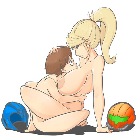 1boy 1girl Between Breasts Blonde Hair Breast Smother Breasts Brown Hair Capcom Couple Crossover