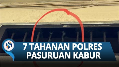 Akui Ada Kelalaian Tahanan Polres Pasuruan Kabur Seusai Malam Tahun