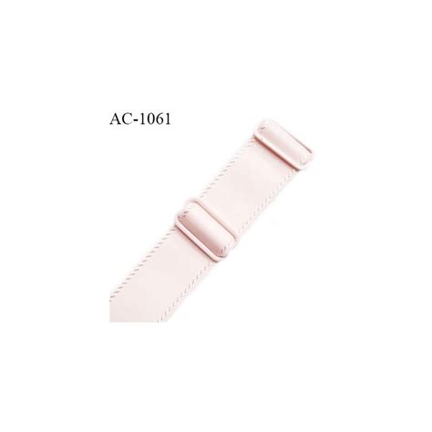 Bretelle lingerie SG 24 mm très haut de gamme couleur rose candy avec 2