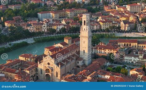 Aerial View Of Duomo Di Verona Cattedrale Di Santa Maria Matricolare