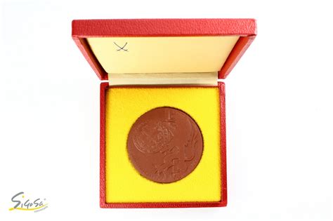 Deutschland Ddr Porzellan Medaille Jahrestag Der Ddr Im