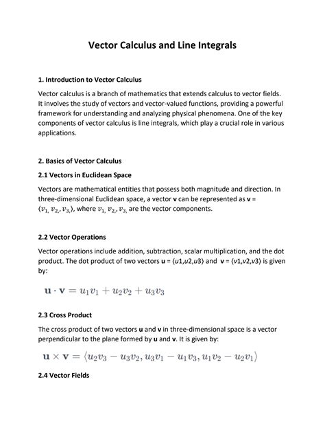 Solution Vector Calculus And Line Integrals Part Studypool