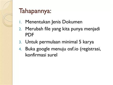 Cara Mudah Upload Dokumen Di Google Scholar Ppt