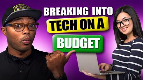 How To Break Into Tech On A Budget Youtube