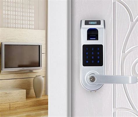 Fingerprint Touchscreen Keyless Door Lock With Visual Menu Display