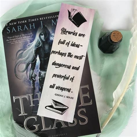 Throne Of Glass Bookmark Sarah J Maas Bookmark Quote Etsy