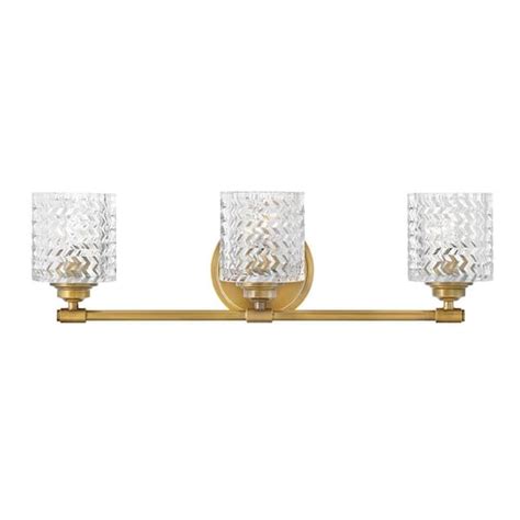 HINKLEY Elle 24 0 In 3 Light Heritage Brass Vanity Light 5043HB The