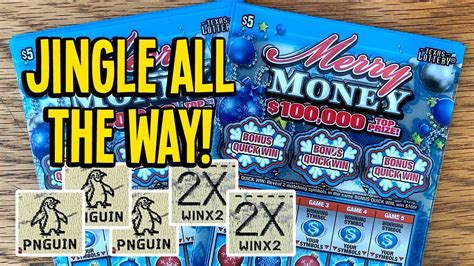 Win 💰 20x New 5 Merry Money Clear Play 🎄💵 100 In Texas Lottery Scratch Off Tickets Youtube