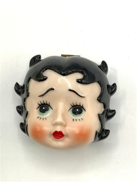 Gorgeous Collectible And Vintage Betty Boop Ceramic Trinket Etsy