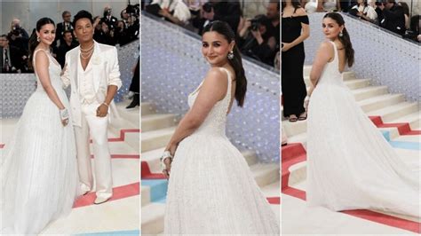 Met Gala 2023: Alia Bhatt debuts with a Chanel bride-inspired Prabal ...