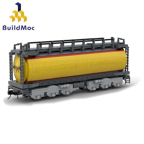 Union Pacific GTEL 8500 Tanker BuildMoc Freight Train Vehicle Track