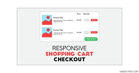 Responsive Shopping Cart Html Css At Althea Johnson Blog