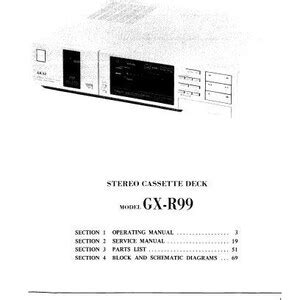 Akai Gx R Operating Manual Stereo Cassette Deck English Francais Etsy