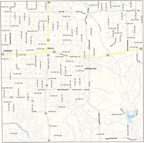 Crosby County Map, Texas - US County Maps