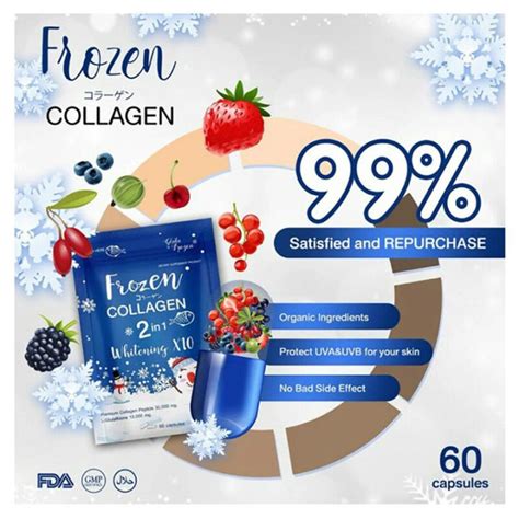 Frozen Collagen 2 In 1 Whitening X10 60 Capsules Direct Thailand