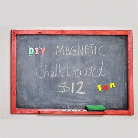 Easy Diy Magnetic Chalkboard How To Make Under Step By Step