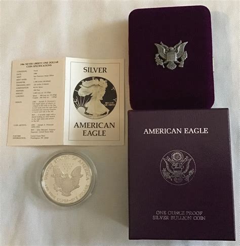 American Eagle One Ounce Proof Silver Bullion Coin Dollar W Ogp