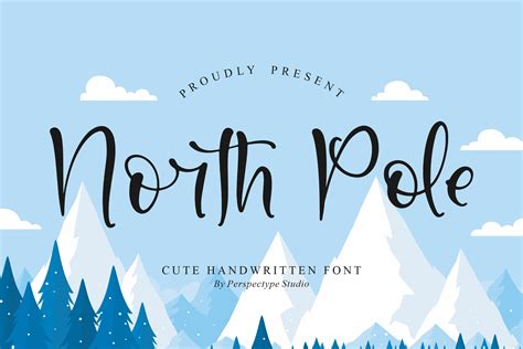 North Pole Font By Perspectype · Creative Fabrica