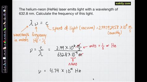 Wavelength Frequency Speed 3 Examples Youtube