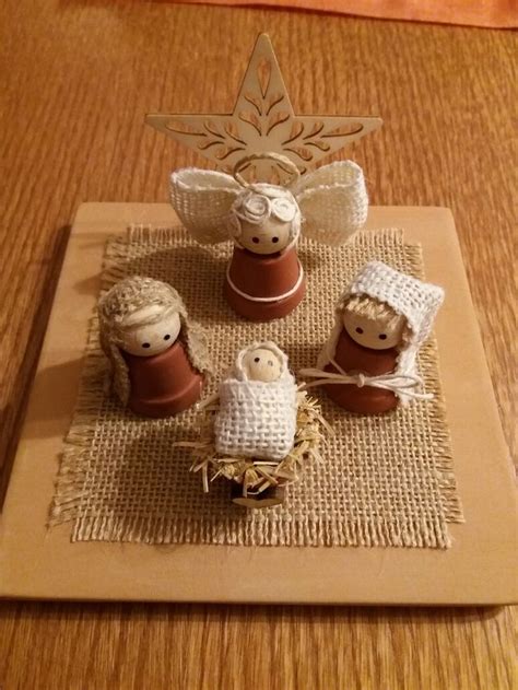 Presepe In Terracotta Christmas Crafts Nativity Crafts Xmas Crafts