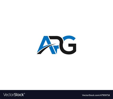 Creative apg letter logo design Royalty Free Vector Image