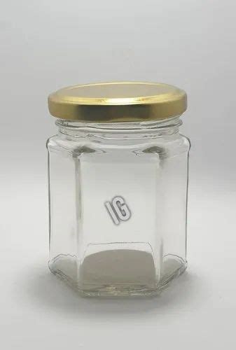 Lug Cap Tin Ml Hexagonal Glass Jar At Rs Piece In New Delhi